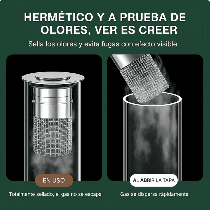 AquaStop® Tapon filtro de acero inoxidable 2x1