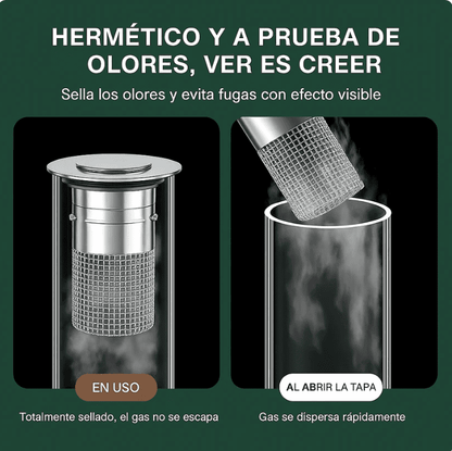 AquaStop® Tapon filtro de acero inoxidable 2x1